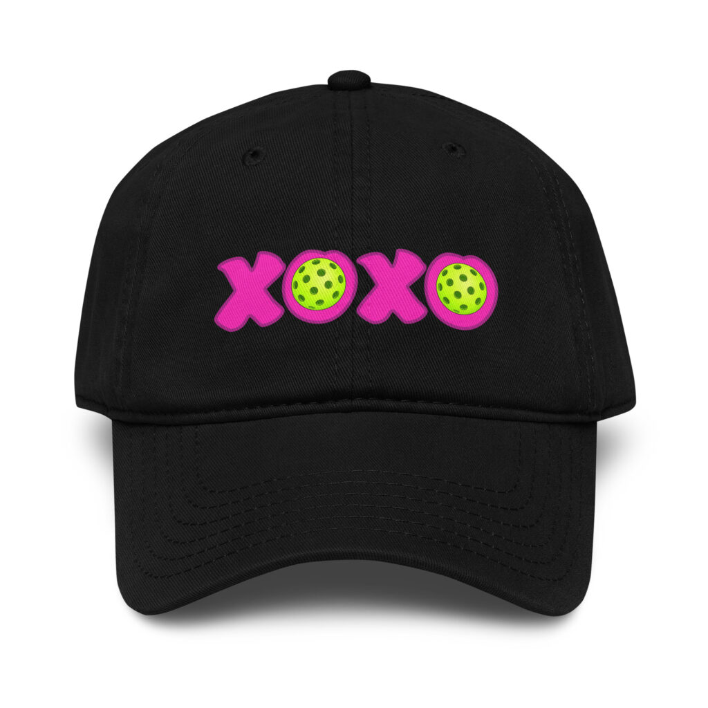 Garment washed baseball cap XOXO