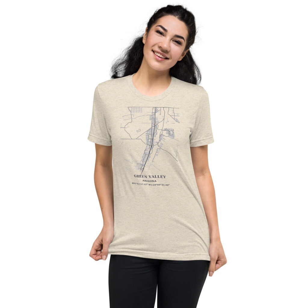 Short sleeve tee Green Valley Map