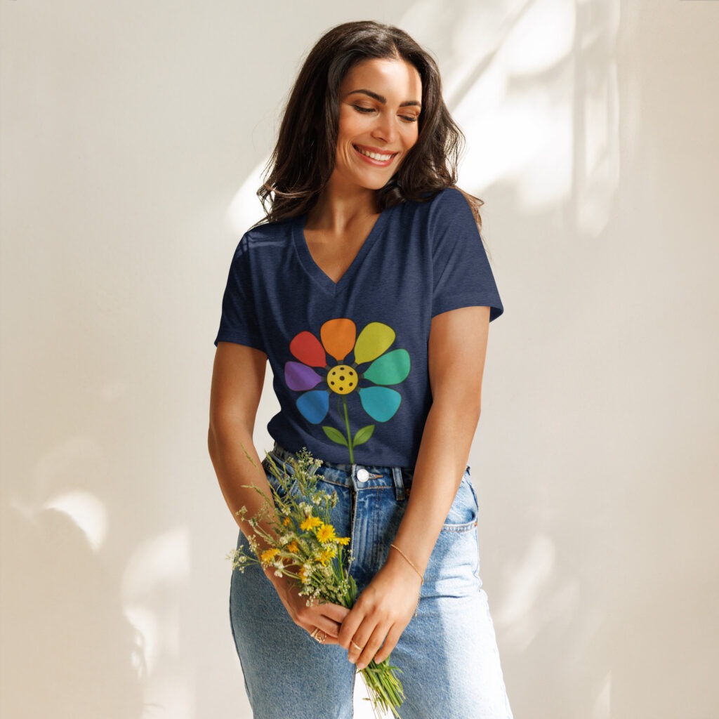 Women’s Pickleball Flower Tee