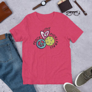 Unisex Tee Peace Love Pickleball